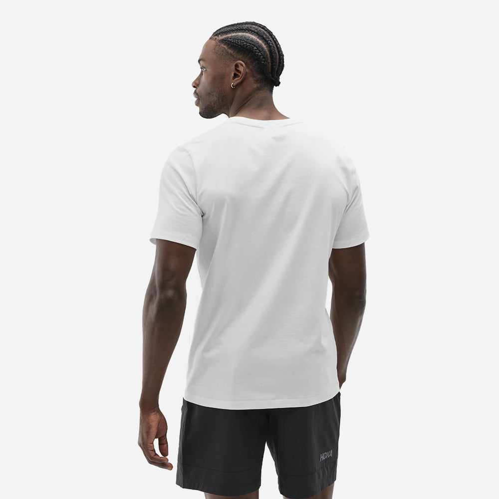 Áo Thun Nam HOKA Core Logo Ctn - Trắng - Supersports Vietnam
