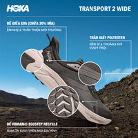 Giày Chạy Trail Nam HOKA Transport 2 Wide - Nâu - Supersports Vietnam