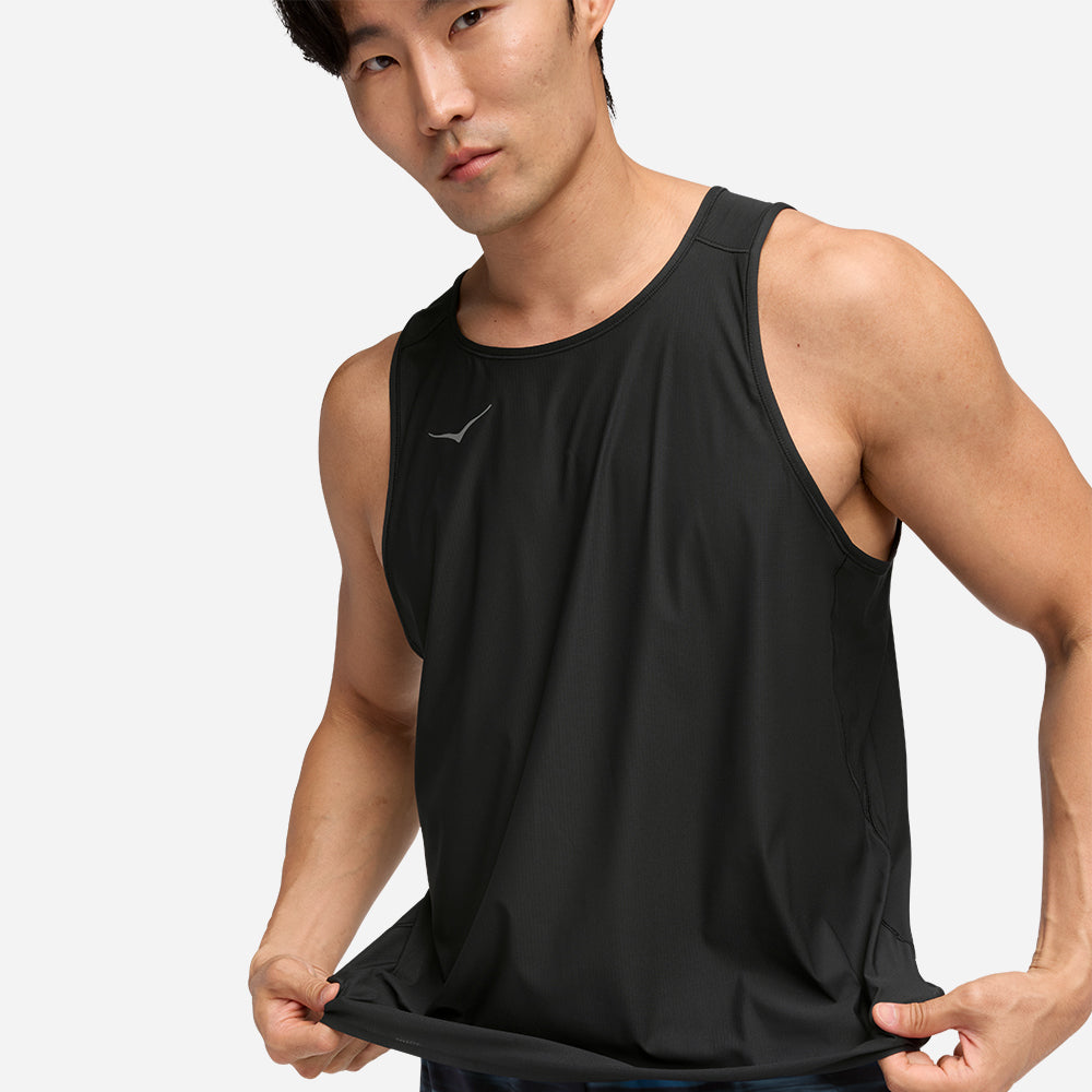 Áo Ba Lỗ Nam HOKA Airolite 2.0 - Đen - Supersports Vietnam