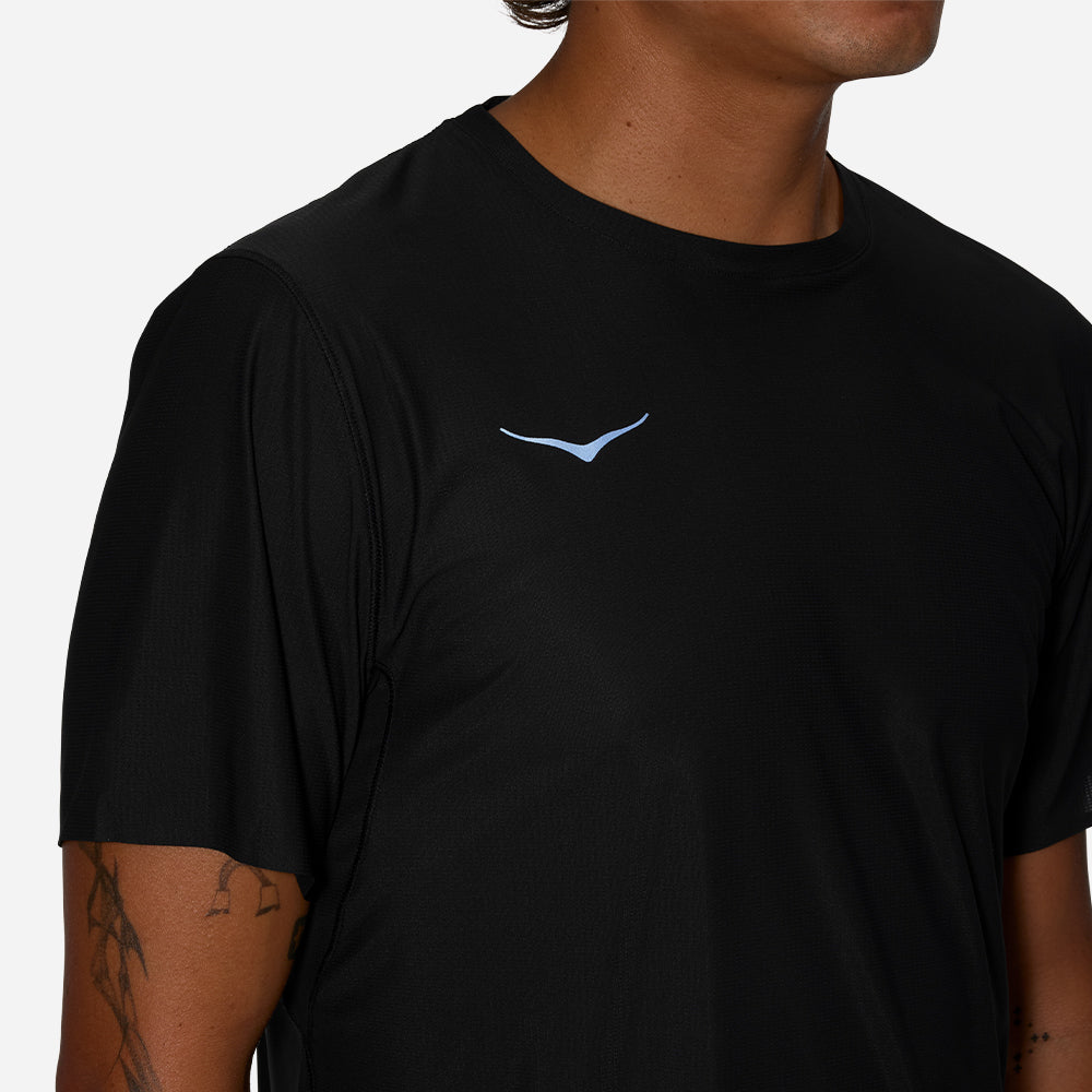 Áo Thun Nam HOKA Airolite Short Sleeve 2.0 - Đen - Supersports Vietnam