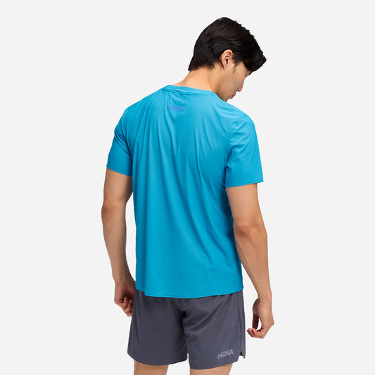 Áo Thun Nam HOKA Airolite Short Sleeve 2.0 - Xanh Dương - Supersports Vietnam