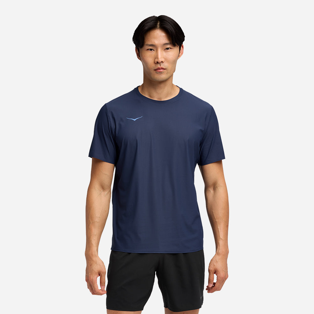 Áo Thun Nam HOKA Airolite Short Sleeve 2.0 - Xanh Navy - Supersports Vietnam