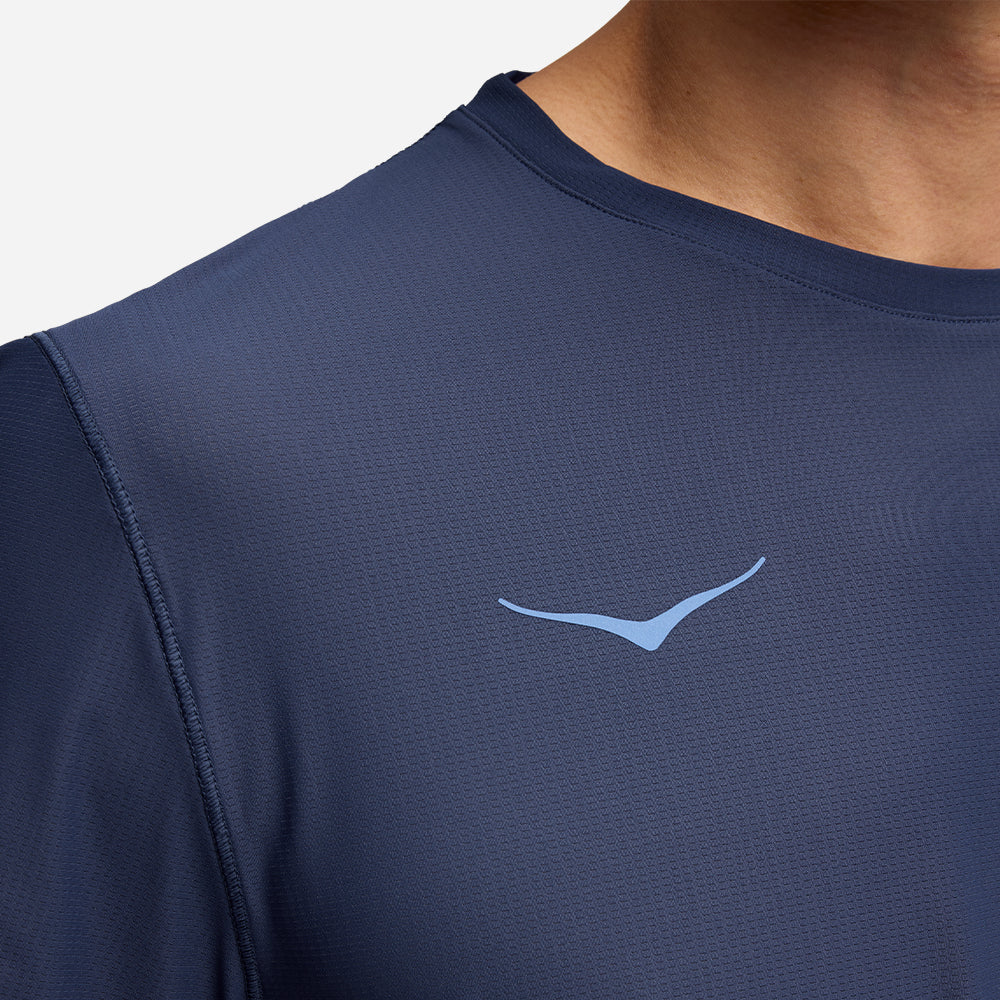 Áo Thun Nam HOKA Airolite Short Sleeve 2.0 - Xanh Navy - Supersports Vietnam
