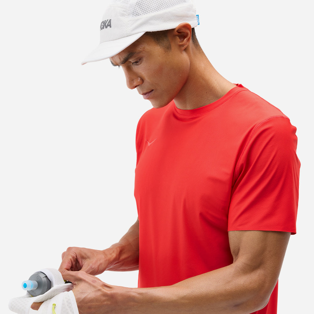 Áo Thun Nam HOKA Airolite Short Sleeve 2.0 - Đỏ - Supersports Vietnam