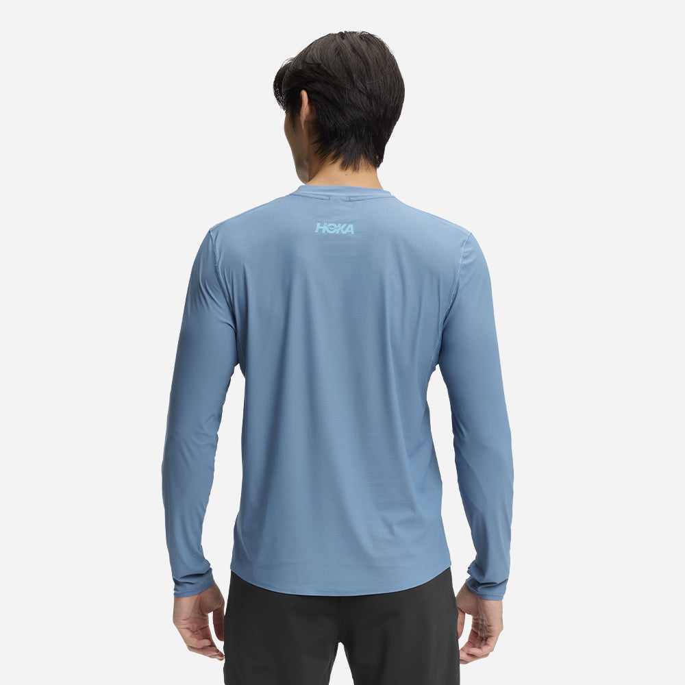 Áo Thun Nam HOKA Airolite Long Sleeve 2.0 - Xanh Dương - Supersports Vietnam