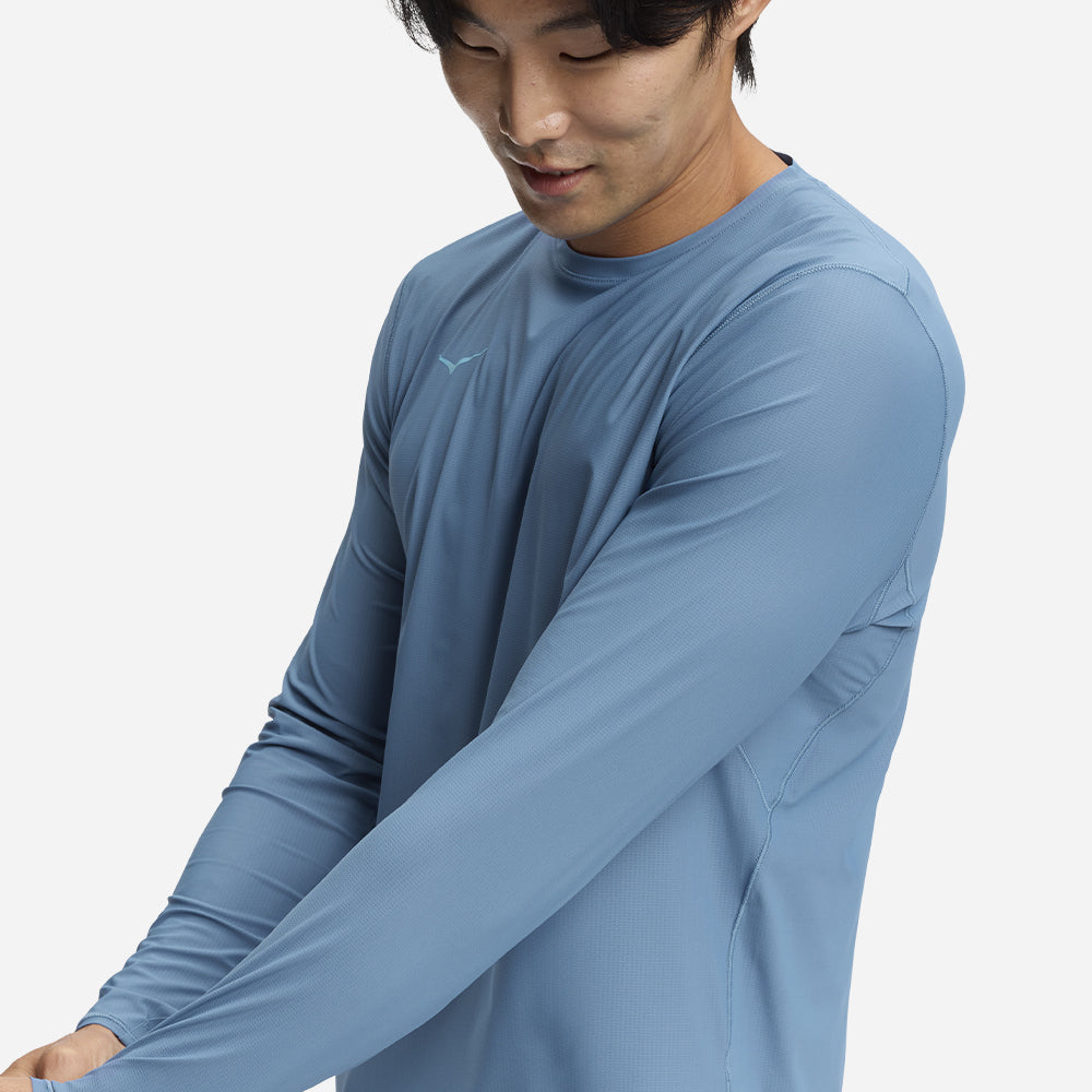 Áo Thun Nam HOKA Airolite Long Sleeve 2.0 - Xanh Dương - Supersports Vietnam