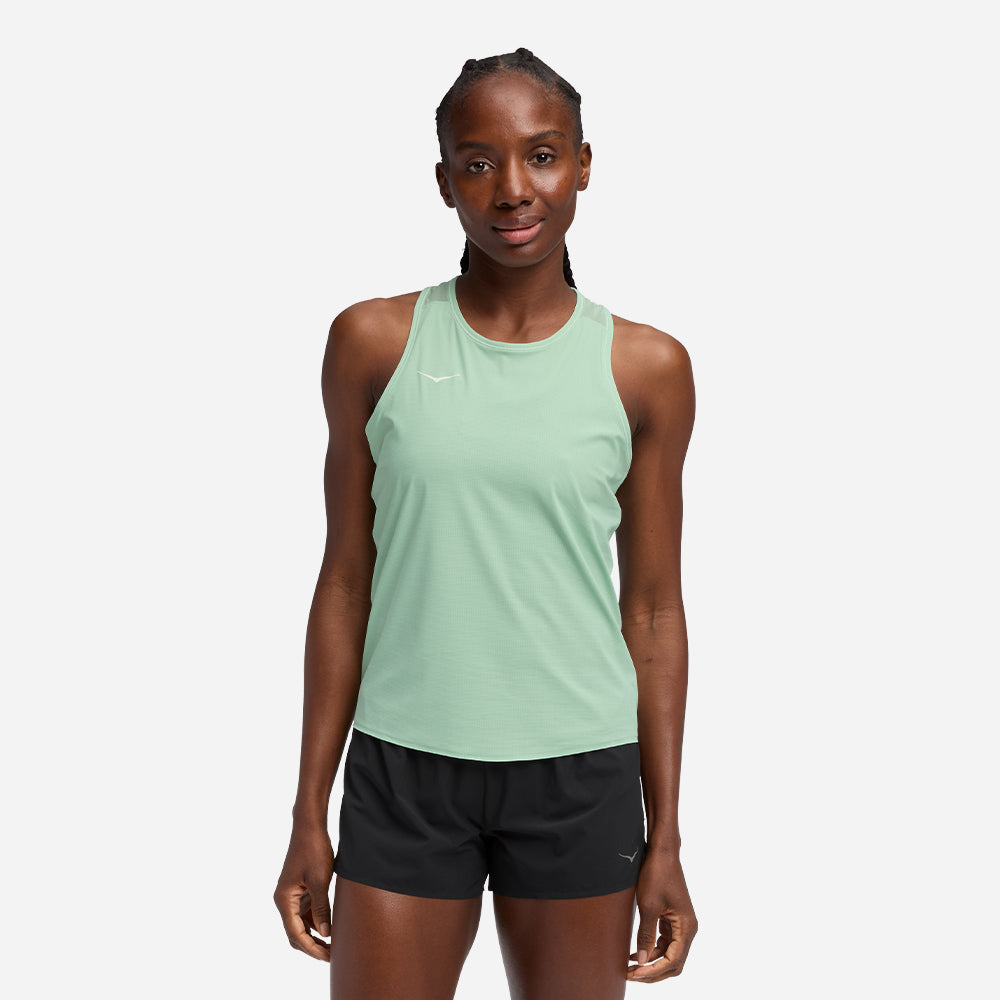 Áo Ba Lỗ Nữ HOKA Airolite 2.0 - Xanh Lá - Supersports Vietnam