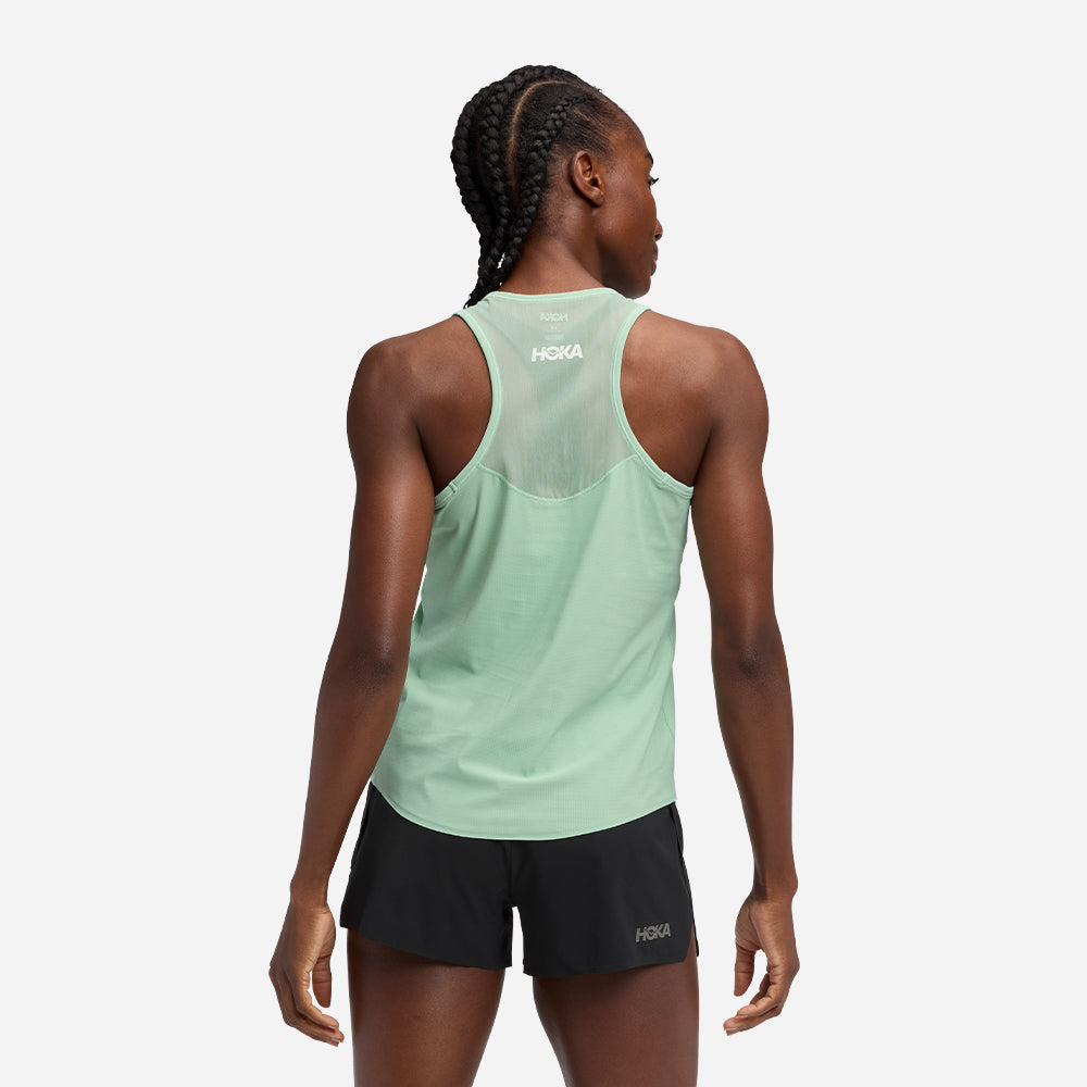 Áo Ba Lỗ Nữ HOKA Airolite 2.0 - Xanh Lá - Supersports Vietnam