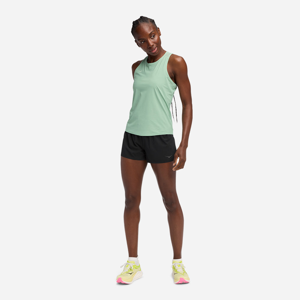 Áo Ba Lỗ Nữ HOKA Airolite 2.0 - Xanh Lá - Supersports Vietnam