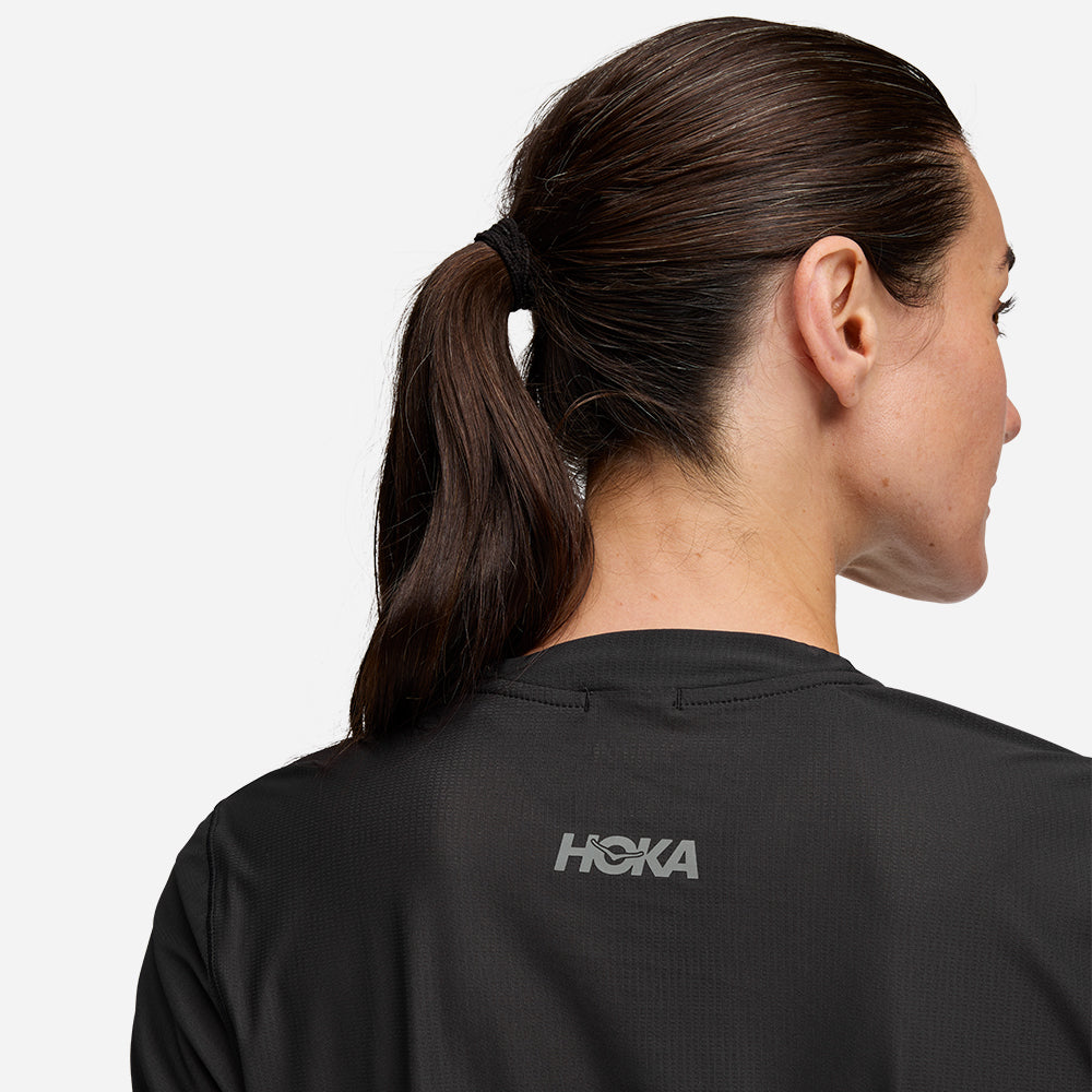 Áo Thun Nữ HOKA Airolite Short Sleeve 2.0 - Đen - Supersports Vietnam