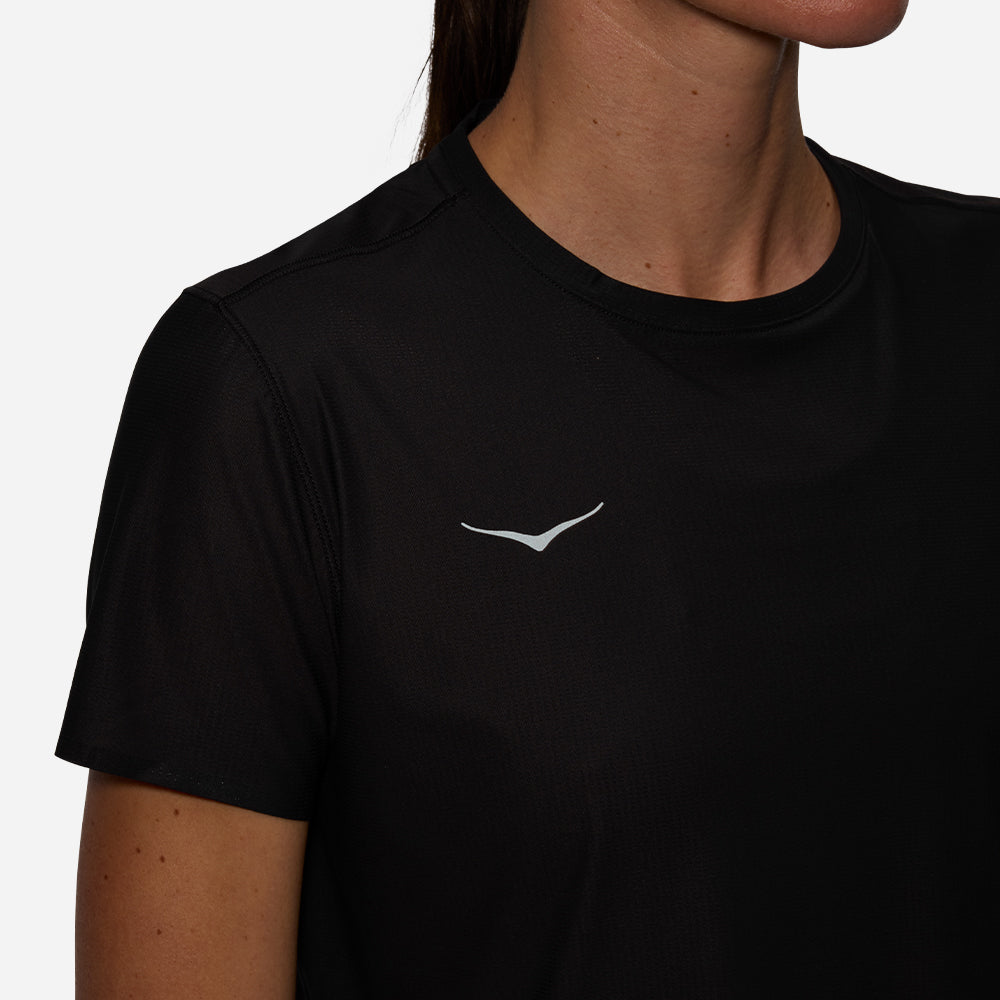 Áo Thun Nữ HOKA Airolite Short Sleeve 2.0 - Đen - Supersports Vietnam