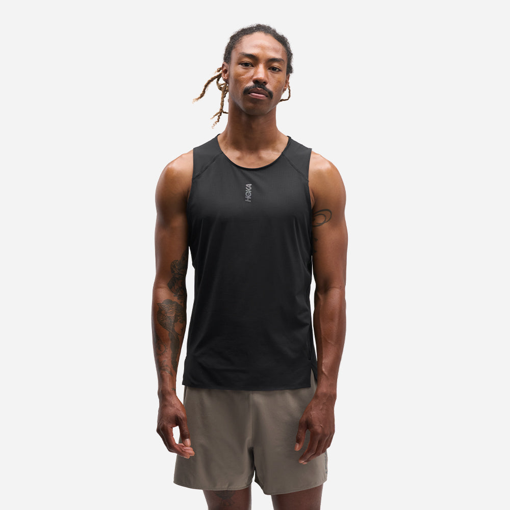Áo Ba Lỗ Nam HOKA Everyrun - Đen - Supersports Vietnam