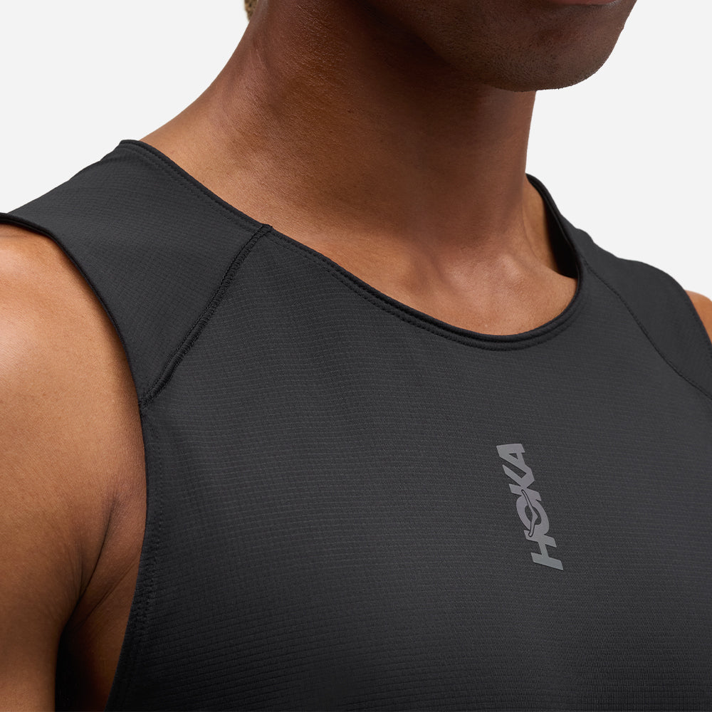 Áo Ba Lỗ Nam HOKA Everyrun - Đen - Supersports Vietnam