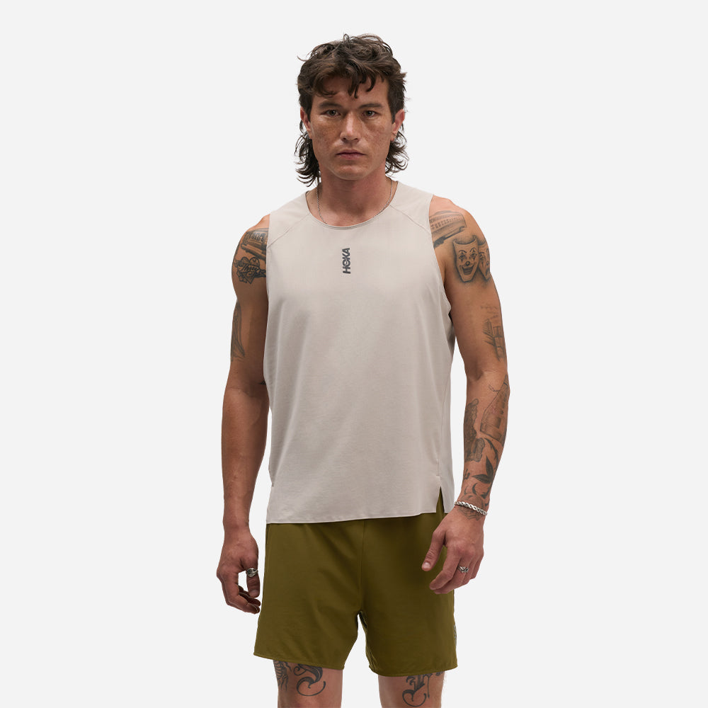 Áo Ba Lỗ Nam HOKA Everyrun - Be - Supersports Vietnam