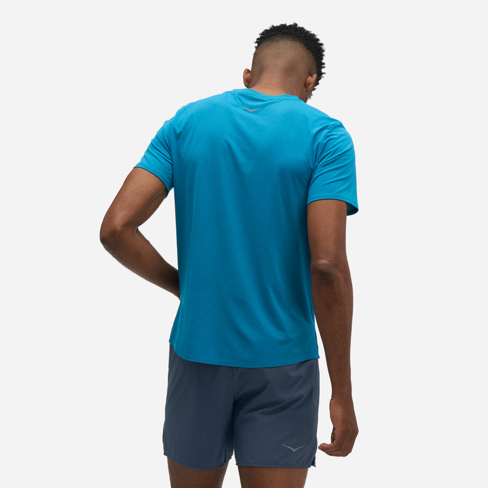 Áo Thun Nam HOKA Everyrun Short Sleeve - Xanh Dương - Supersports Vietnam