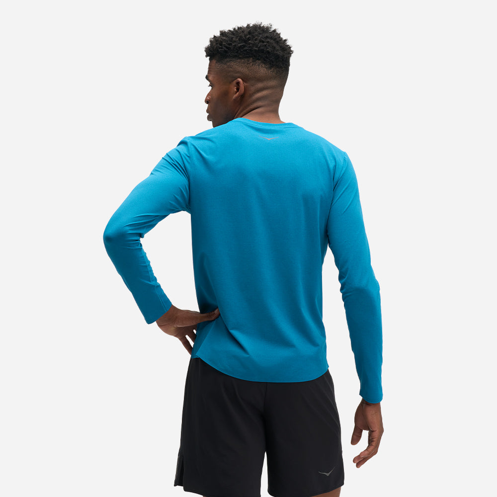 Áo Thun Nam HOKA Everyrun Long Sleeve - Xanh Dương - Supersports Vietnam