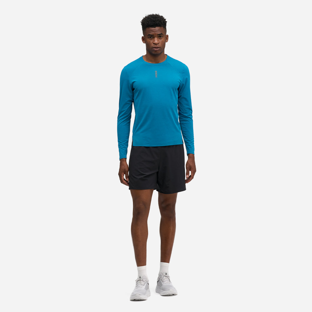 Áo Thun Nam HOKA Everyrun Long Sleeve - Xanh Dương - Supersports Vietnam