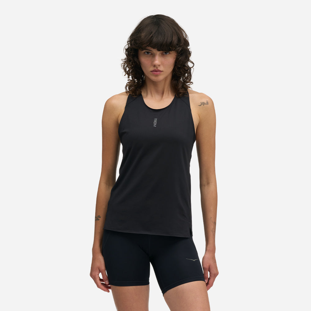 Áo Ba Lỗ Nữ HOKA Everyrun - Đen - Supersports Vietnam