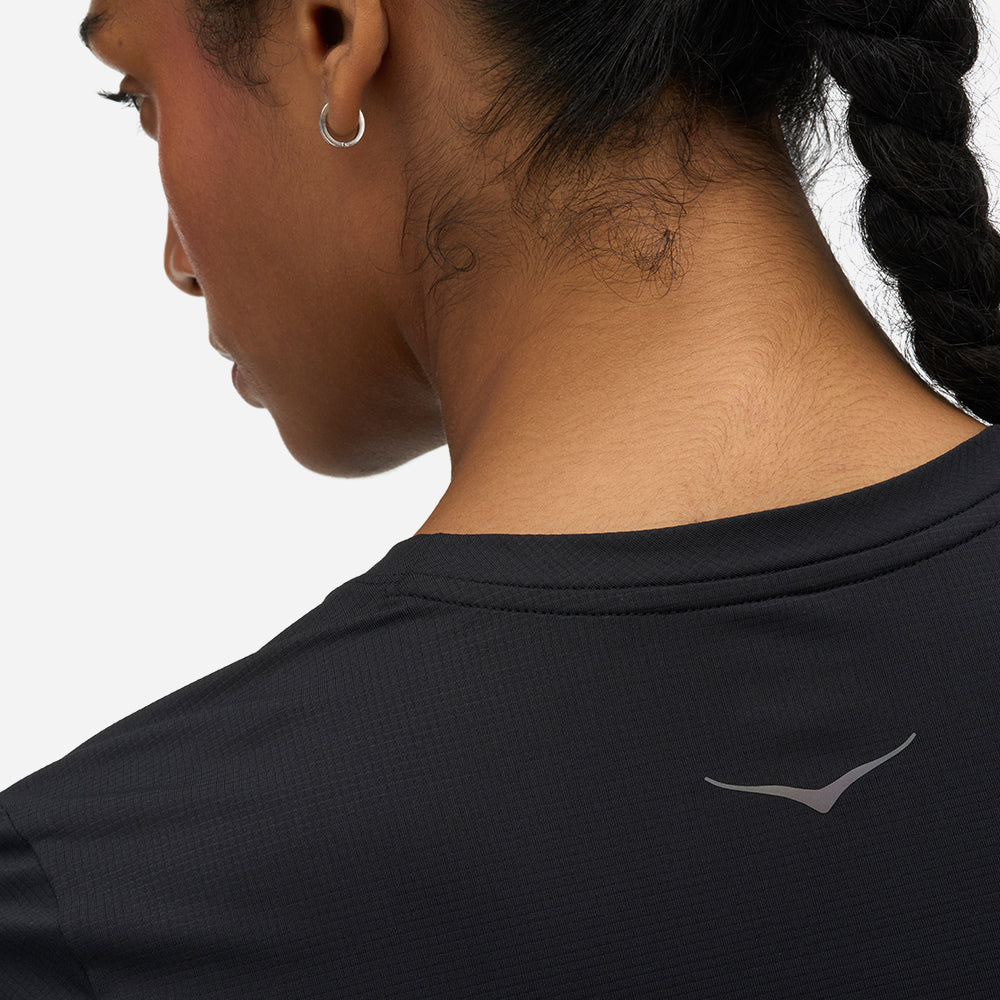 Áo Thun Nữ HOKA Everyrun Short Sleeve - Đen - Supersports Vietnam