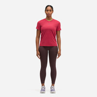Áo Thun Nữ HOKA Everyrun Short Sleeve - Đỏ - Supersports Vietnam