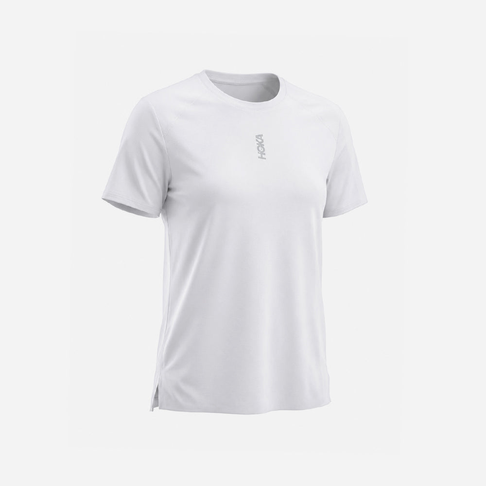 Women's HOKA Everyrun Short Sleeve T-Shirt - White