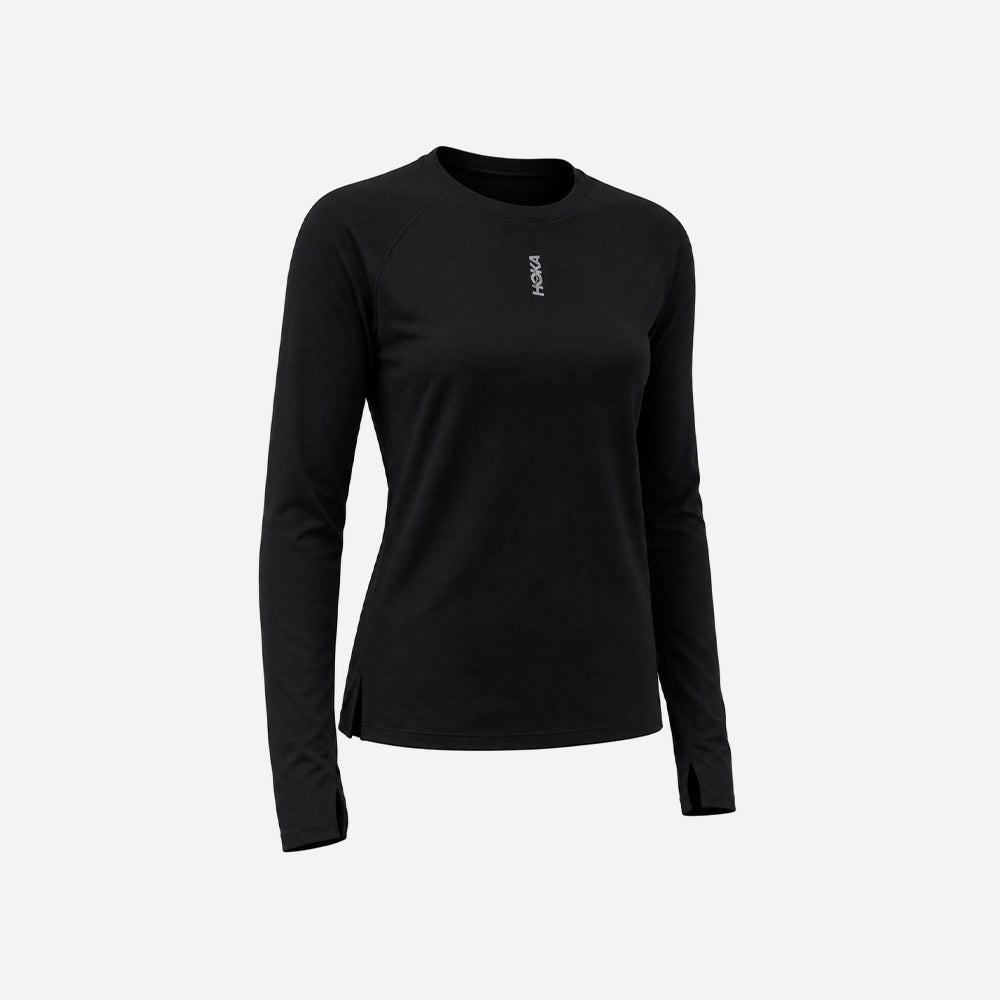 Áo Thun Nữ HOKA Everyrun Long Sleeve - Đen