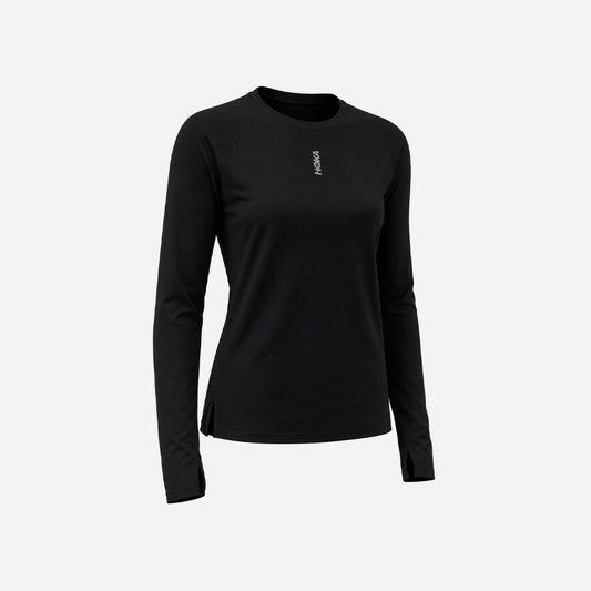 Áo Thun Nữ HOKA Everyrun Long Sleeve - Đen - Supersports Vietnam