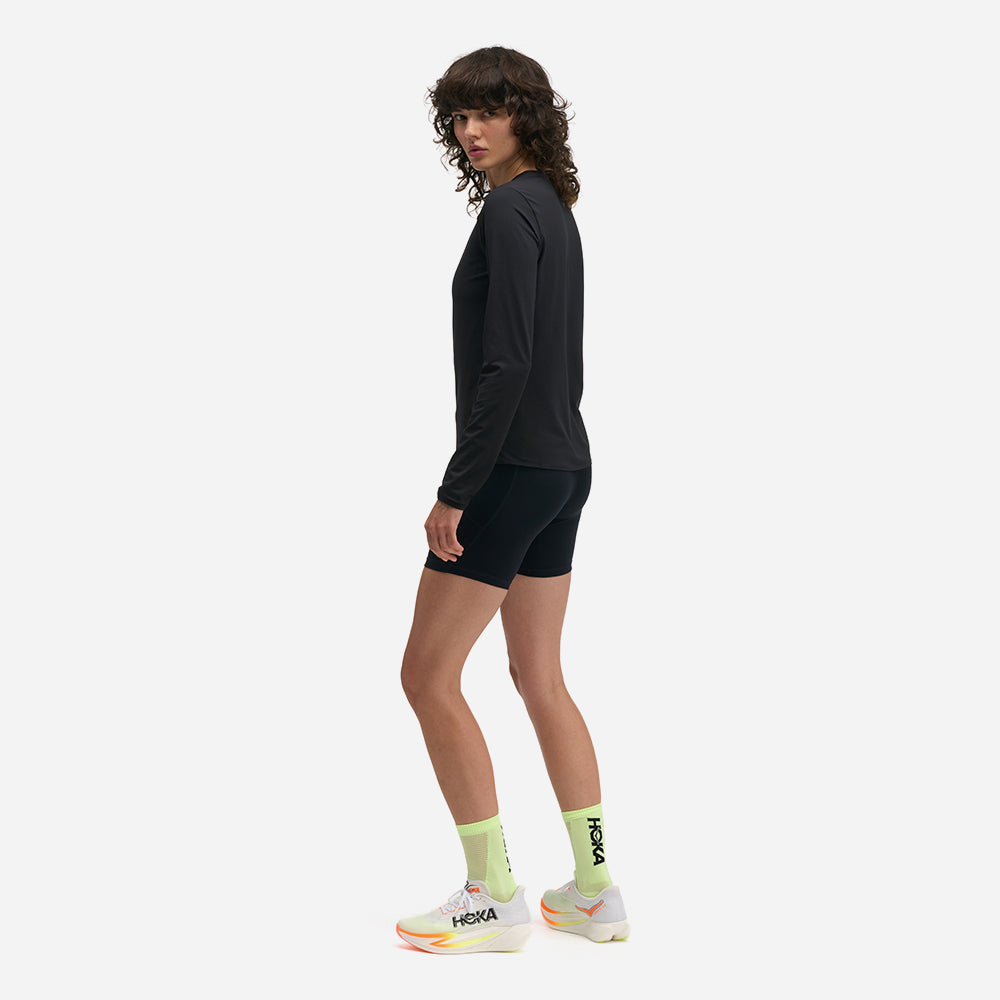 Áo Thun Nữ HOKA Everyrun Long Sleeve - Đen - Supersports Vietnam