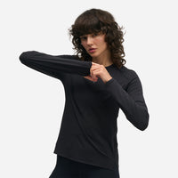 Áo Thun Nữ HOKA Everyrun Long Sleeve - Đen - Supersports Vietnam