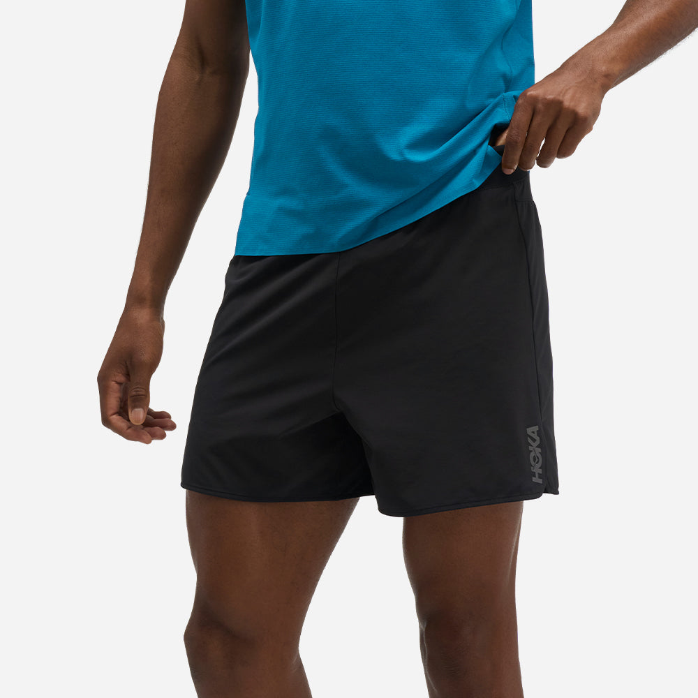 Quần Ngắn Thể Thao Nam HOKA Glide 5 Inch Brief - Đen - Supersports Vietnam