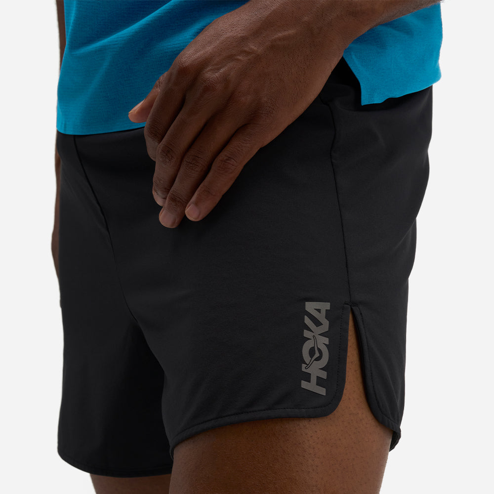 Quần Ngắn Thể Thao Nam HOKA Glide 5 Inch Brief - Đen - Supersports Vietnam