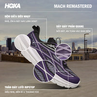 Giày Sneaker Nữ HOKA Mach Remastered - Tím - Supersports Vietnam