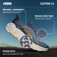 Giày Chạy Bộ Nam HOKA Clifton 11 - Xanh Navy - Supersports Vietnam