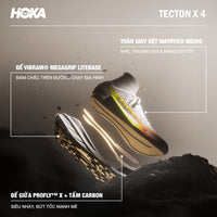 Giày Chạy Trail Nam HOKA Tecton X 4 - Trắng - Supersports Vietnam