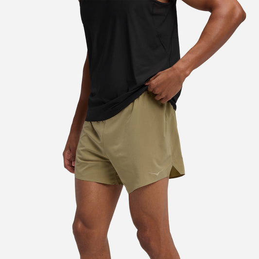 Quần Ngắn Thể Thao Nam HOKA Glide 5 Brief - Nâu - Supersports Vietnam