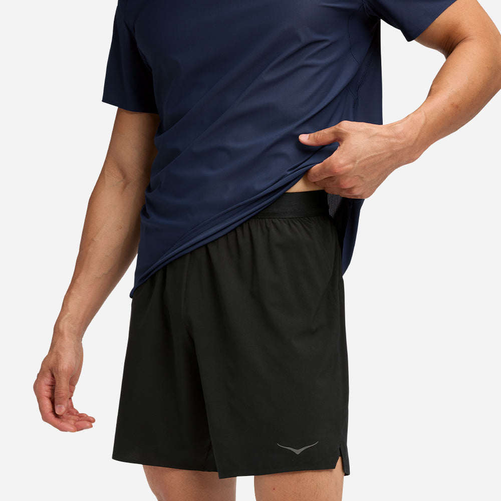 Quần Ngắn Thể Thao Nam HOKA Glide 7 Inch 2In1 - Đen - Supersports Vietnam