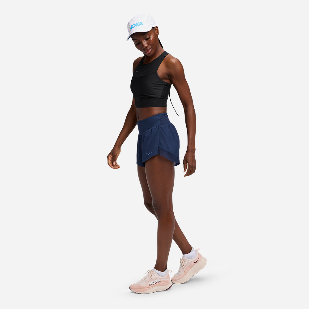 Quần Ngắn Thể Thao Nữ HOKA Glide 4 - Xanh Navy - Supersports Vietnam