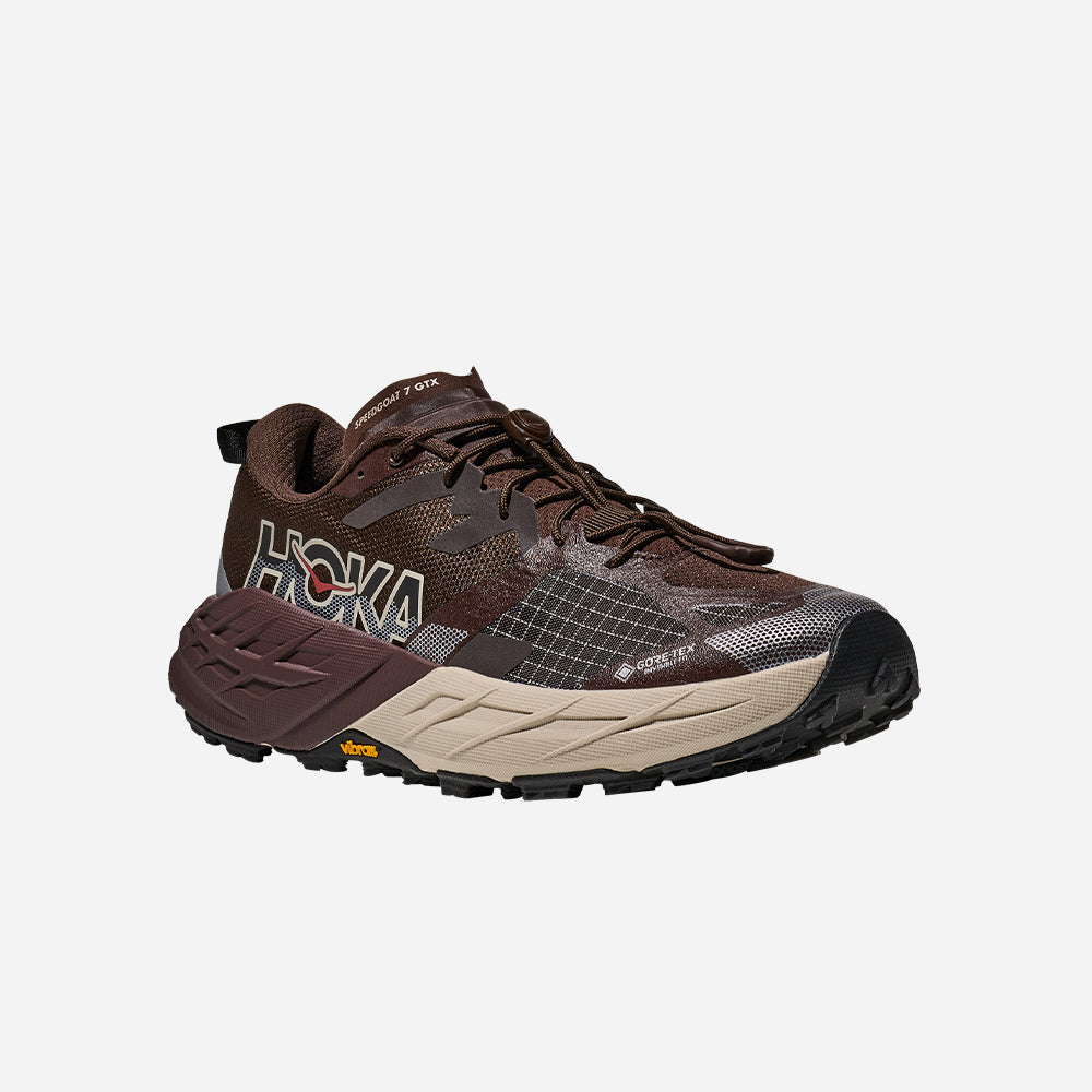 Giày Chạy Trail Nam HOKA Speedgoat 7 GTX - Nâu - Supersports Vietnam