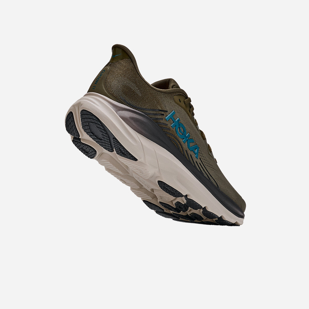Giày Chạy Bộ Nam HOKA Clifton 11 Wide - Nâu