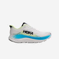 Men's HOKA Clifton 11 Wide Running Shoes - White