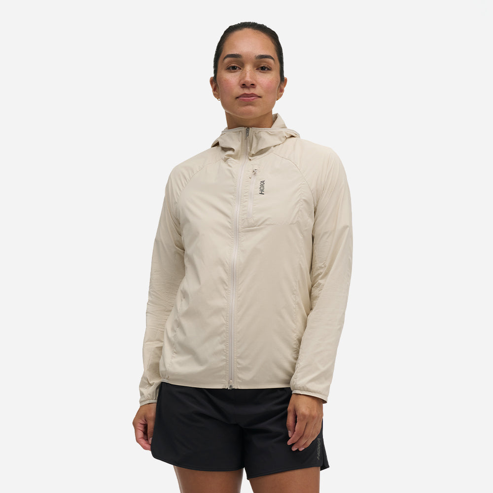 Áo Khoác Nữ HOKA Skyflow Wind - Be - Supersports Vietnam