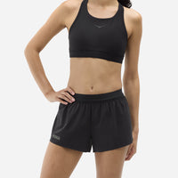 Quần Ngắn Thể Thao Nữ HOKA Race Day Split - Đen - Supersports Vietnam