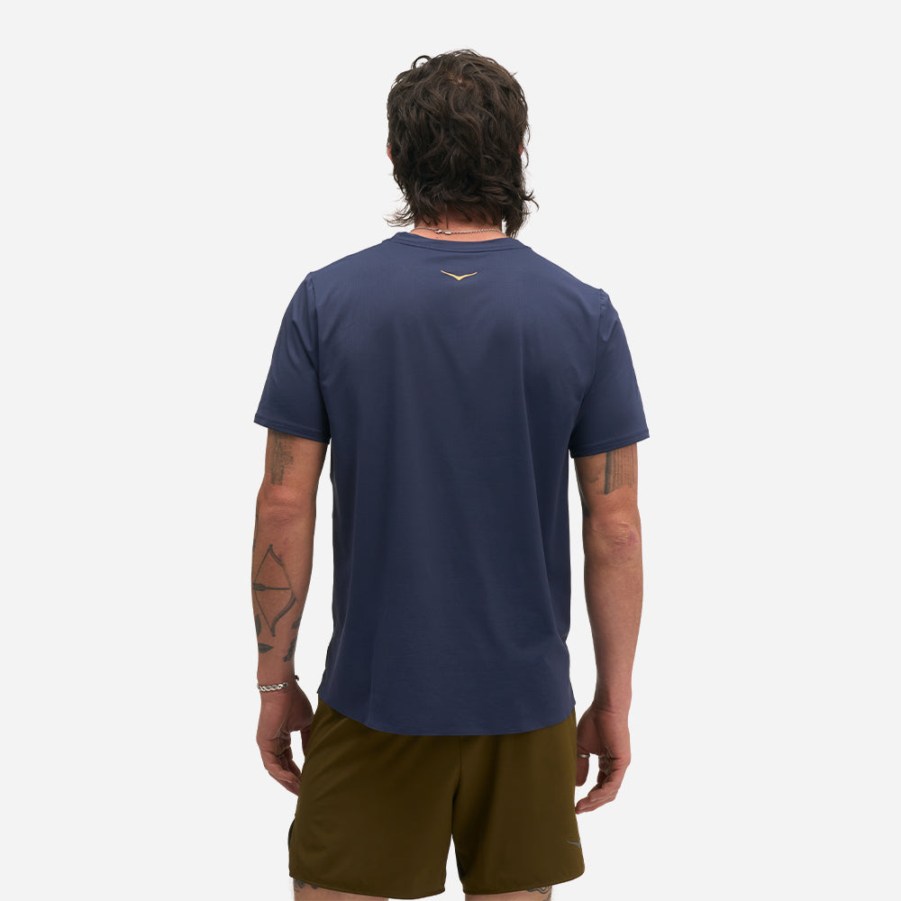 Áo Thun Nam HOKA Everyrun Short Sleeve KTT - Xanh Navy - Supersports Vietnam