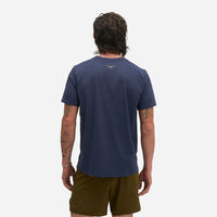Áo Thun Nam HOKA Everyrun Short Sleeve KTT - Xanh Navy - Supersports Vietnam