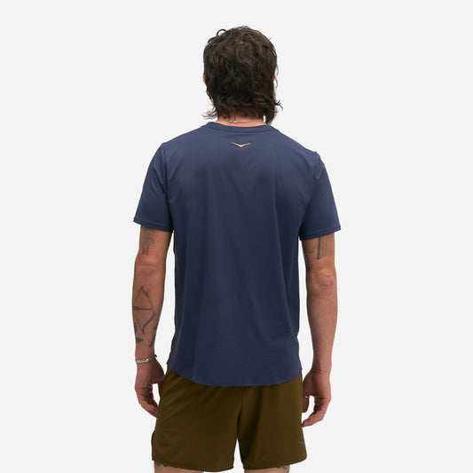 Áo Thun Nam HOKA Everyrun Short Sleeve KTT - Xanh Navy - Supersports Vietnam